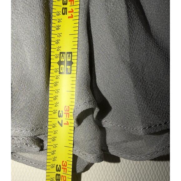 DVF Diane Von Furstenberg Fleurette Silk Dress 12 NWT Silk Gray Chiffon - Picture 8 of 8